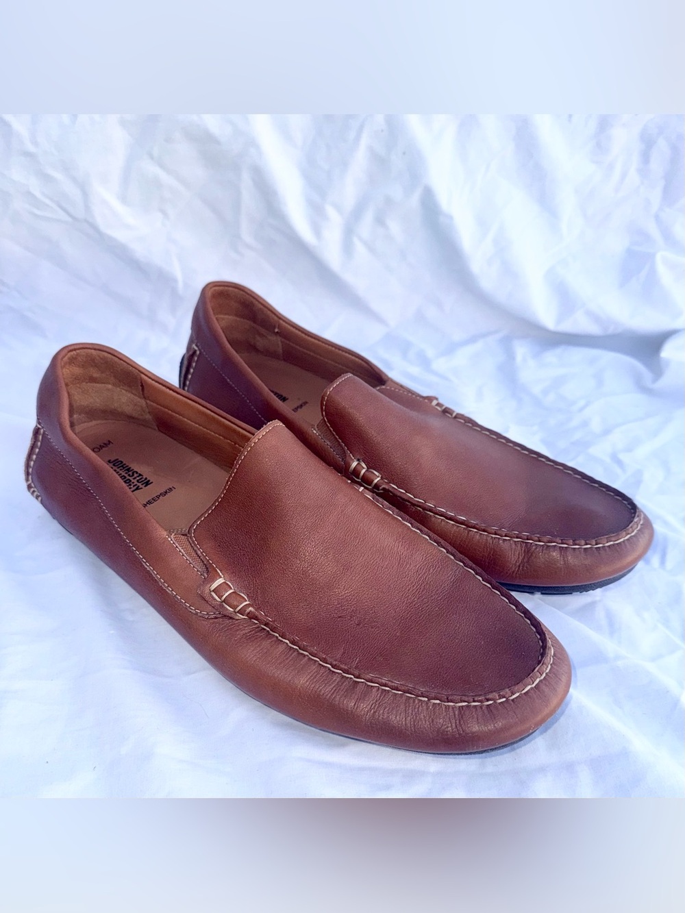 Johnston & Murphy Cort Moc Venetian Full-Grain Leather Slip-On Loafer Men’s 13